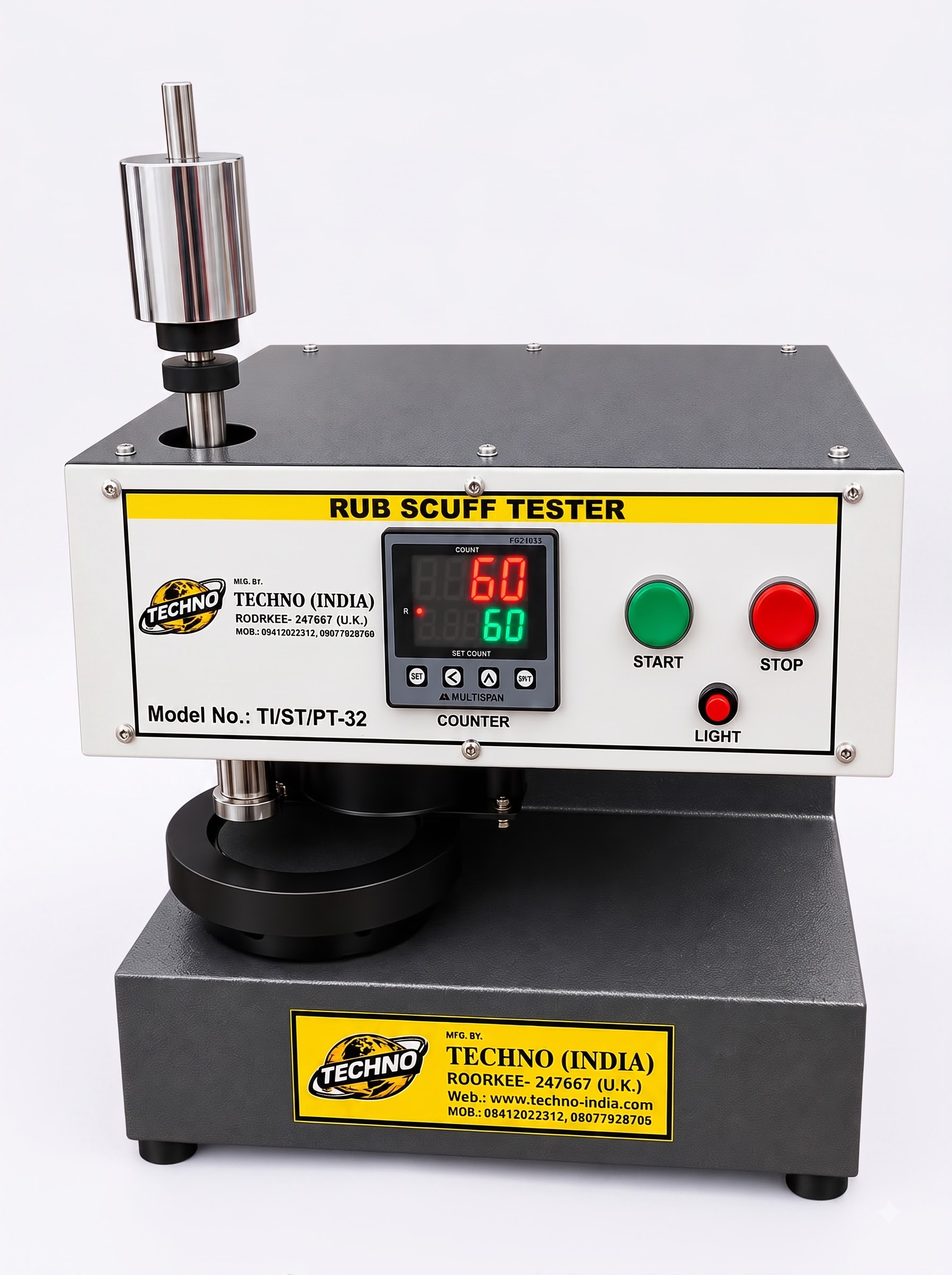 Rub Proofness (Scuff) Tester